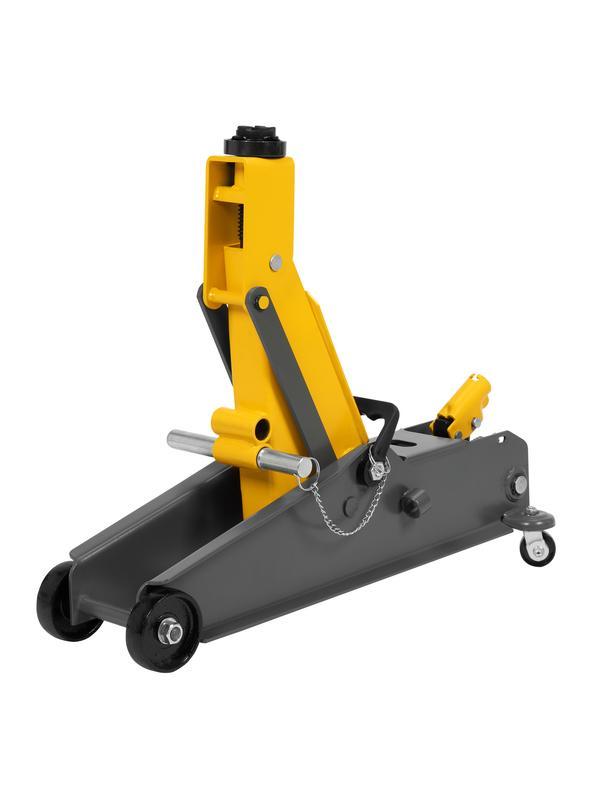 Домкрат гидравлический подкатной с фиксатором, 3 т, 190-532 мм, SUV/ Denzel