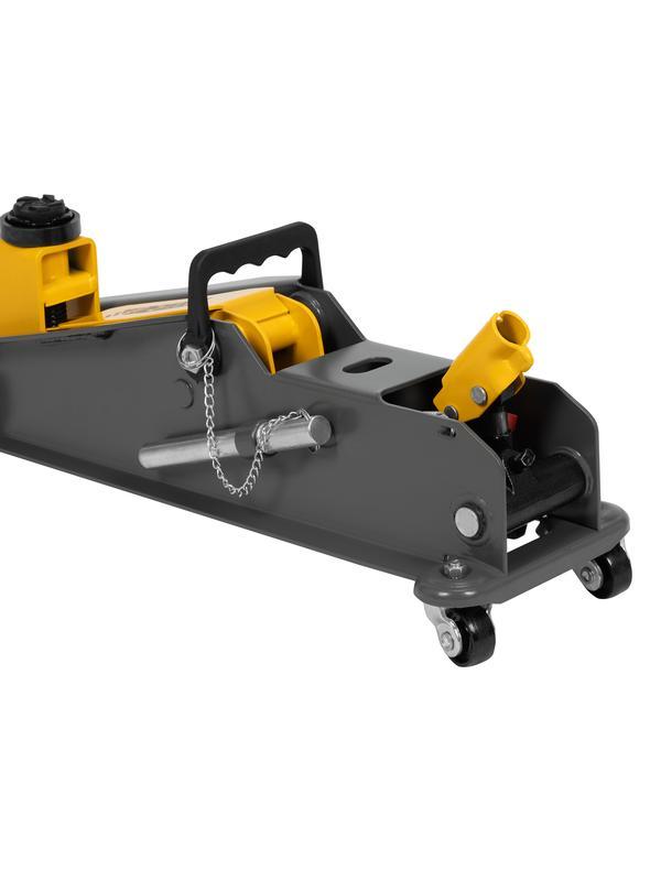 Домкрат гидравлический подкатной с фиксатором, 3 т, 190-532 мм, SUV/ Denzel