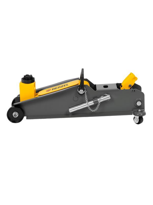 Домкрат гидравлический подкатной с фиксатором, 3 т, 190-532 мм, SUV/ Denzel