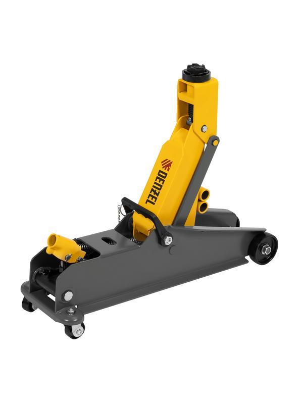 Домкрат гидравлический подкатной с фиксатором, 3 т, 190-532 мм, SUV/ Denzel