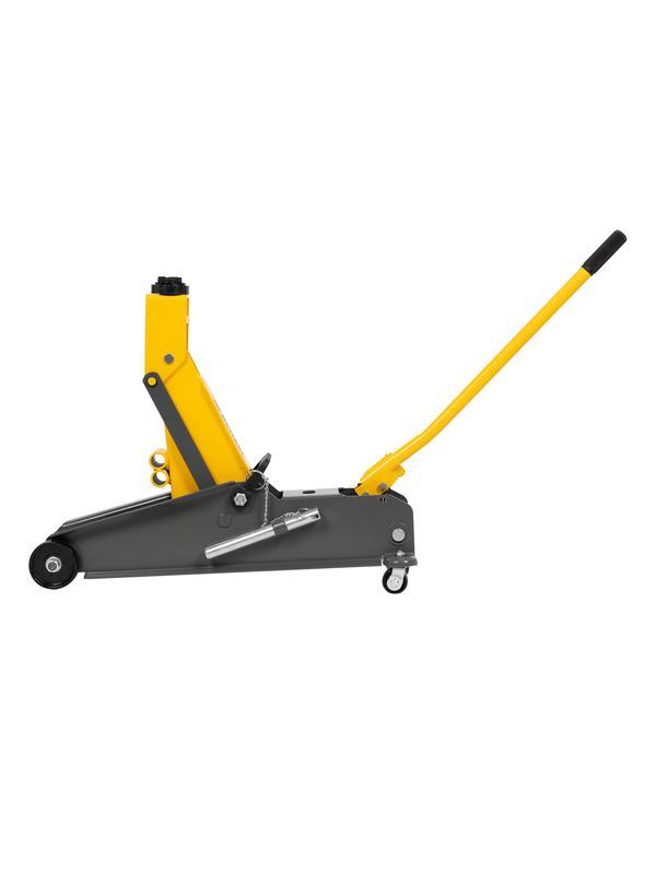 Домкрат гидравлический подкатной с фиксатором, 3 т, 190-532 мм, SUV/ Denzel