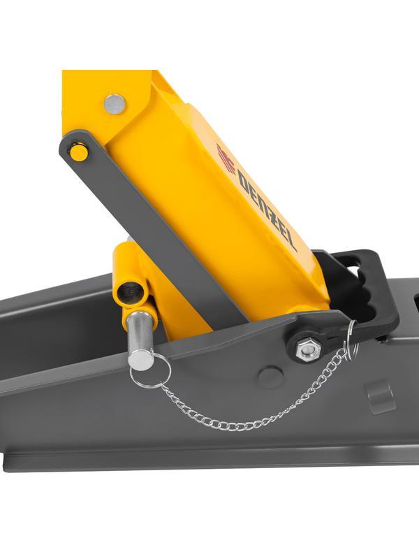 Домкрат гидравлический подкатной с фиксатором, 3 т, 190-532 мм, SUV/ Denzel