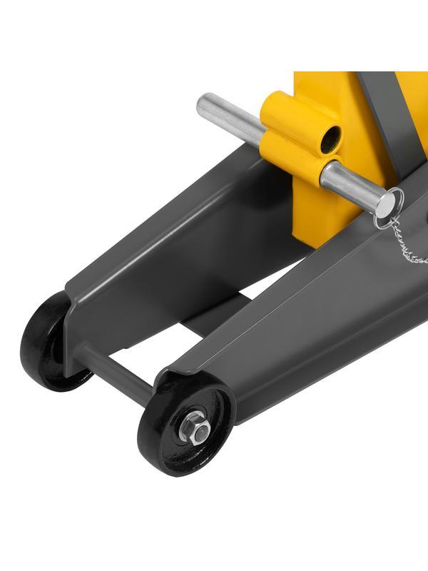 Домкрат гидравлический подкатной с фиксатором, 3 т, 190-532 мм, SUV/ Denzel