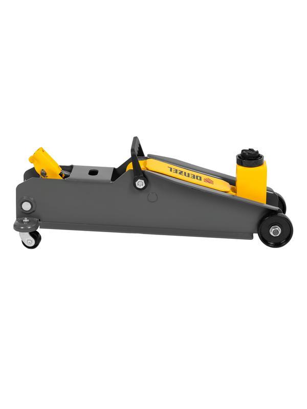 Домкрат гидравлический подкатной с фиксатором, 3 т, 190-532 мм, SUV/ Denzel