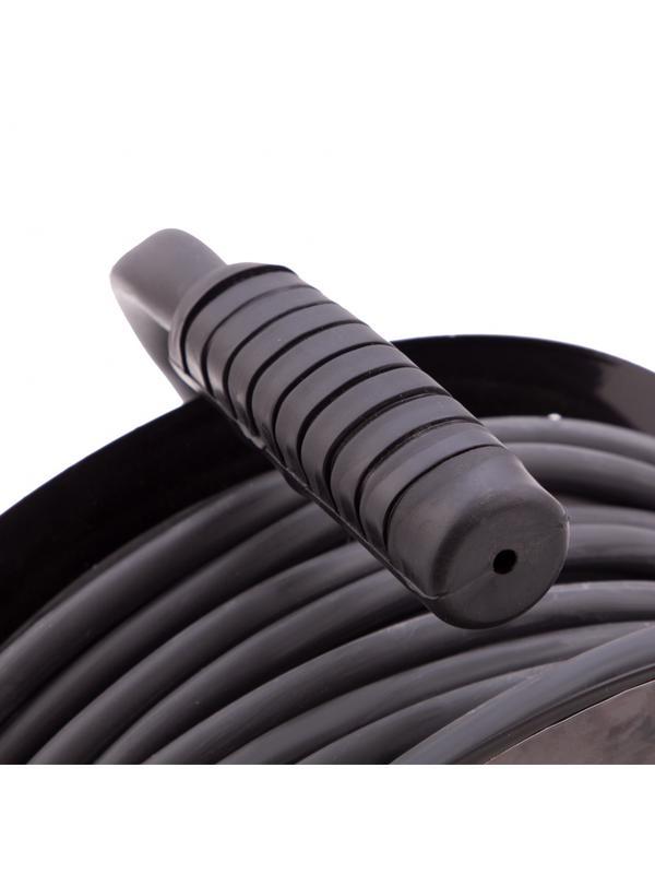 Удлинитель силовой 50 м, 16А, тип УХз16, КГ 3 x 1.5 мм, на стальной катушке, 4 розетки Сибртех