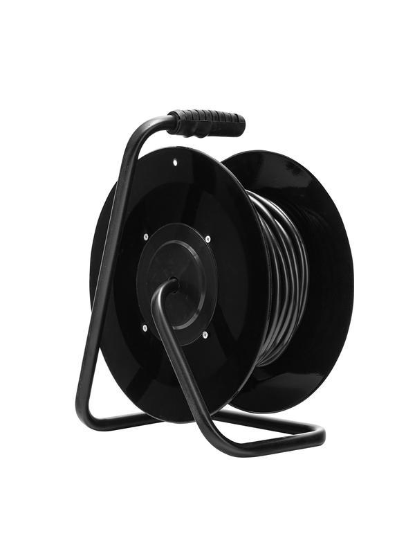 Удлинитель силовой 20 м, 16А, тип УХз16, КГ 3 x 2.5 мм, на стальной катушке, 4 розетки Сибртех