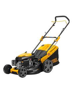 Газонокосилка бензиновая GLD-460, 146 куб.см, ширина 46 см, ручная, 7 уровней, травосборник 50 л Denzel