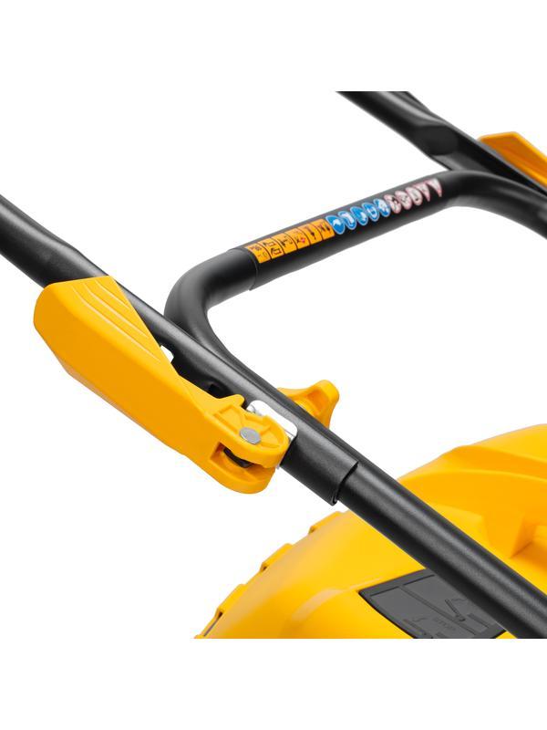 Газонокосилка бензиновая GLD-460, 146 куб.см, ширина 46 см, ручная, 7 уровней, травосборник 50 л Denzel