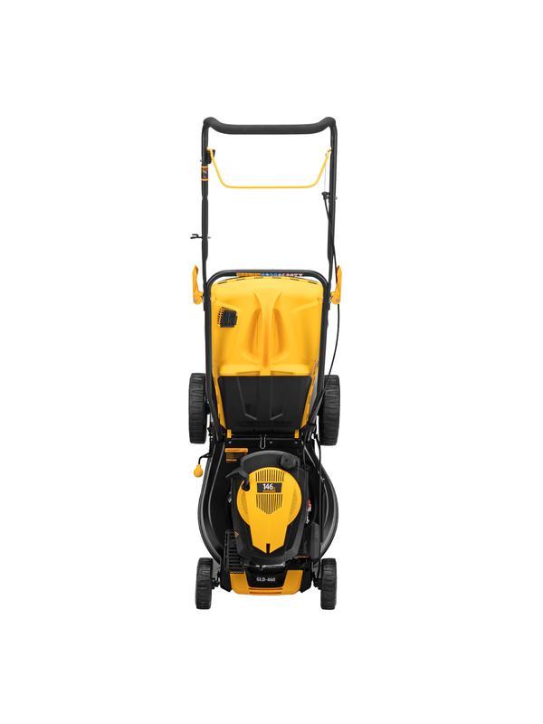Газонокосилка бензиновая GLD-460, 146 куб.см, ширина 46 см, ручная, 7 уровней, травосборник 50 л Denzel