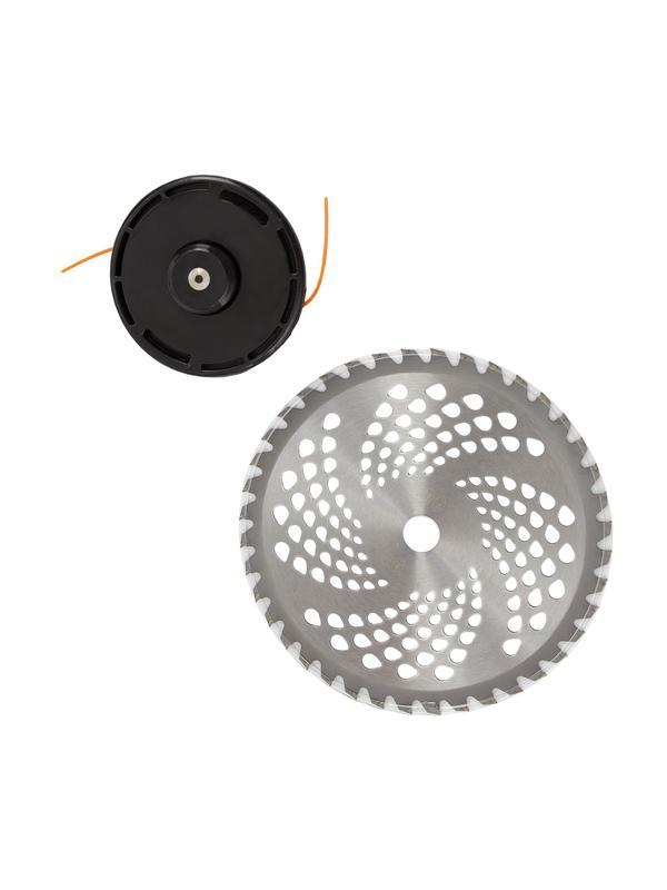 Триммер бензиновый DTL-33S, 33 см3, разъемная штанга, состоит из 2 частей Denzel