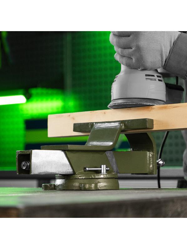 Тиски слесарные, 200 мм, стальные, поворотные// Сибртех