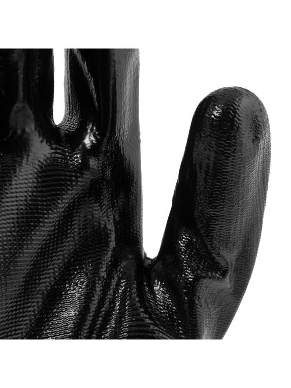 Перчатки полиэфирные с черным нитрильным покрытием, размер 9, 13 класс вязки// Сибртех