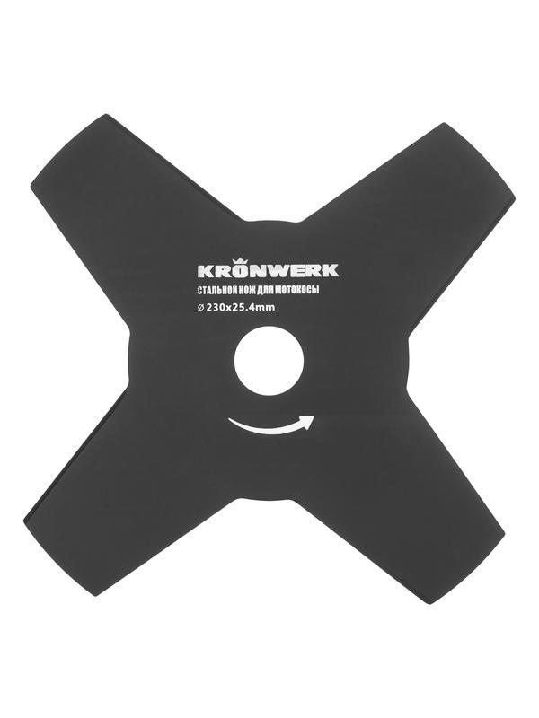 Нож для триммера 230х25,4, 4 лезвия Kronwerk