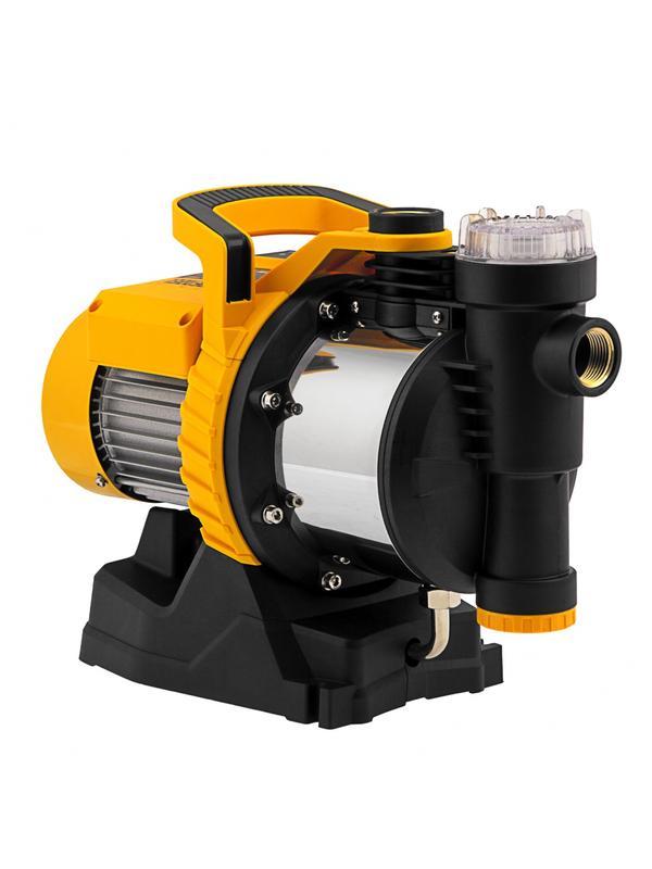 Садовый поверхностный насос GP1100SS, 1100 Вт, 4000 л/ч, подъем 45 м, пластик Denzel
