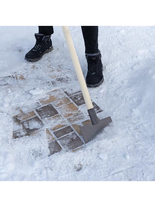 Ледоруб-скребок 200 мм, 1 кг, деревянный черенок, Россия, Сибртех