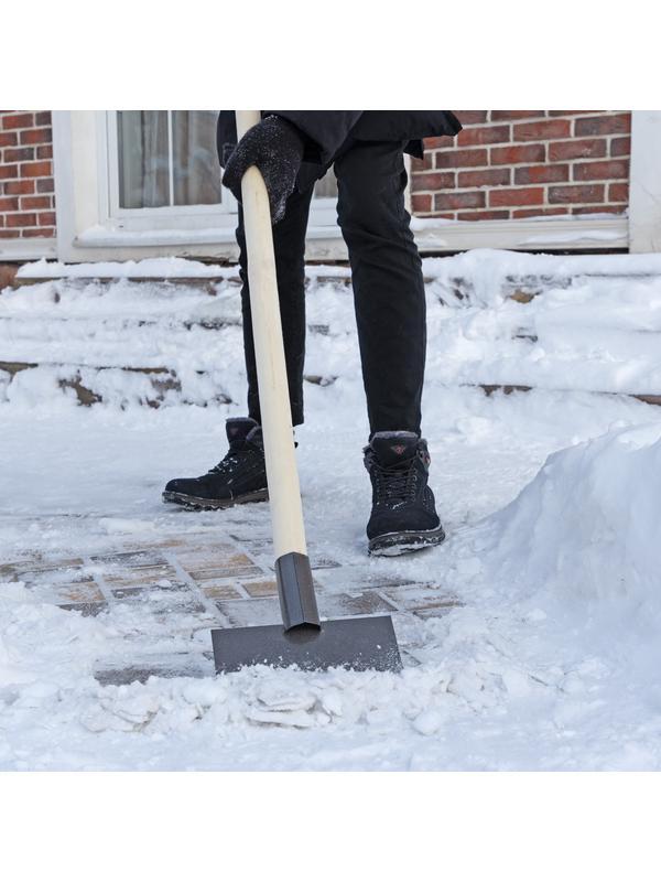 Ледоруб-скребок 200 мм, 1 кг, деревянный черенок, Россия, Сибртех