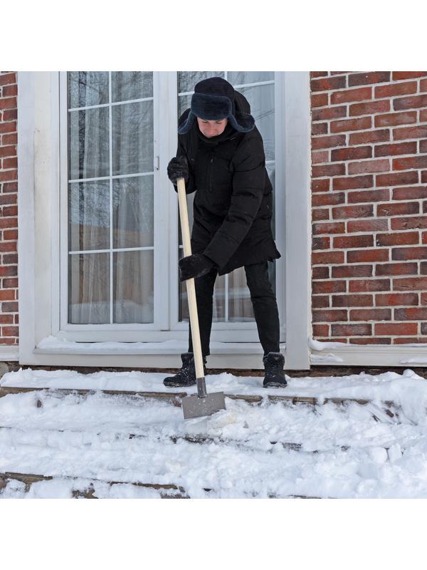 Ледоруб-скребок 200 мм, 1 кг, деревянный черенок, Россия, Сибртех