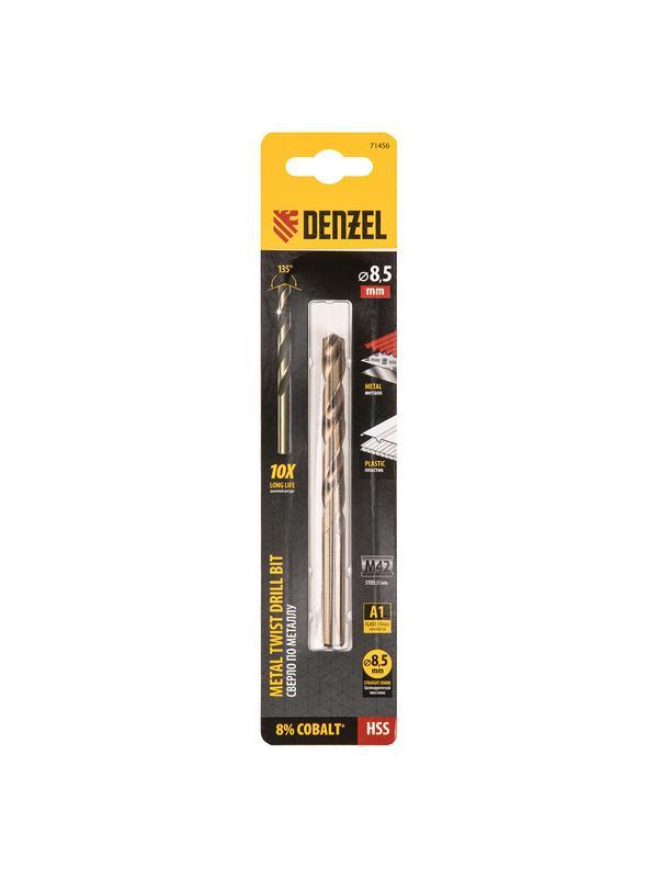 Сверло по металлу, 8,5 мм, HSS Co-8%// Denzel
