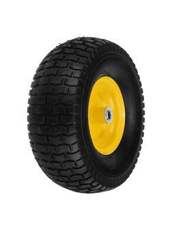 Колесо пневматическое 15/6.00-6, D 370 мм, подш. внут. диам. 16 мм, длина оси 100 мм Denzel