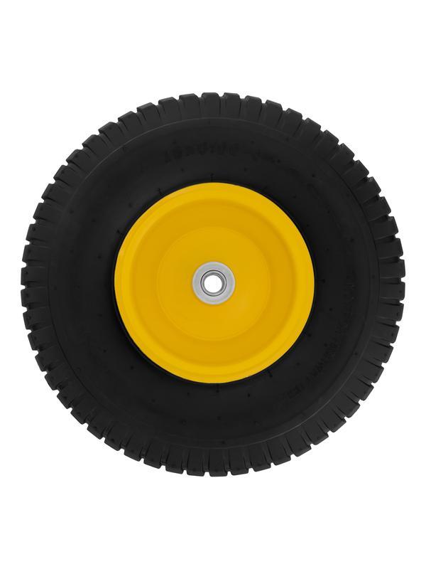 Колесо пневматическое 15/6.00-6, D 370 мм, подш. внут. диам. 16 мм, длина оси 100 мм Denzel