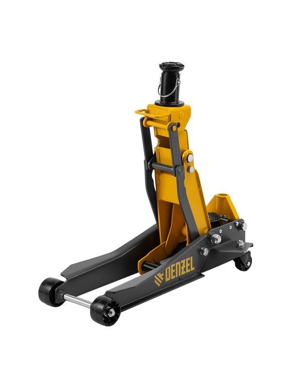 Домкрат гидравлический подкатной, 2/3 т, 98-770 мм, быстрый подъем, низ. подхват, проф, SUV Denzel