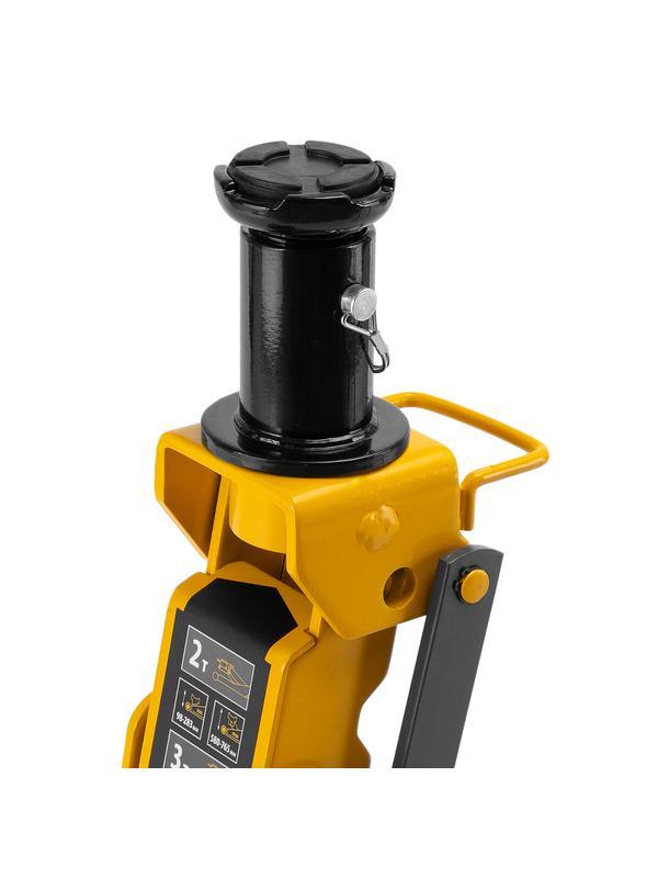 Домкрат гидравлический подкатной, 2/3 т, 98-770 мм, быстрый подъем, низ. подхват, проф, SUV Denzel