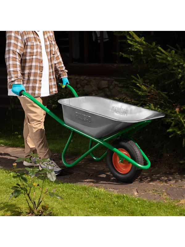 Тачка садово-строительная, усиленная, грузоподъемность 200 кг, объем 90 л// Palisad