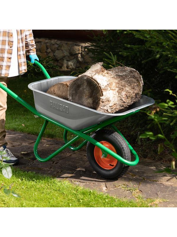 Тачка садово-строительная, усиленная, грузоподъемность 200 кг, объем 90 л// Palisad