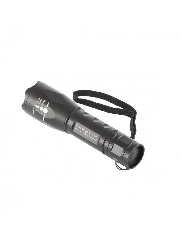 Фонарь, 3 W CREE Led 3 W, зум, 3 режима 100 %-50 %-строб, ремешок, 160 Лм, 200 м, 3 х ААА Stern