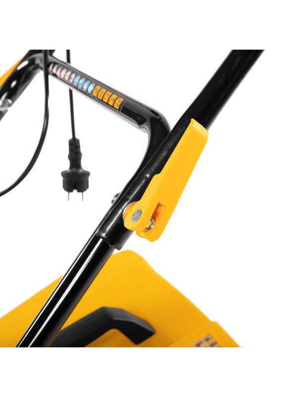 Газонокосилка электрическая GM-2000, 2000 Вт, ширина 43 см, 6 уровней, травосборник 45 л. Denzel