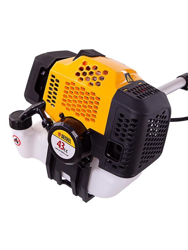 Триммер бензиновый DGT 430, 43 см3, 2.5 л. с, неразъемная штанга, состоит из 2 частей Denzel