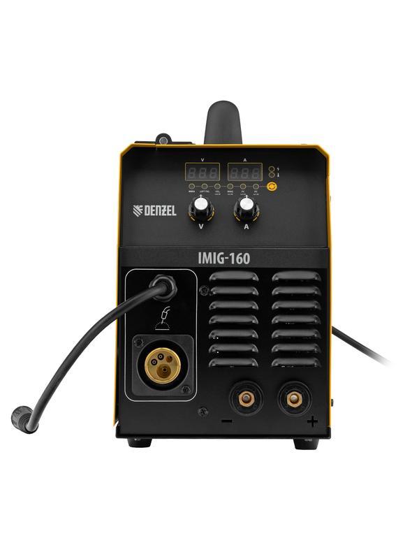 Аппарат инвертор. полуавтомат. cварки IMIG-160 Synergy, 160 А, ПВ 60%, катушка 5 кг// Denzel
