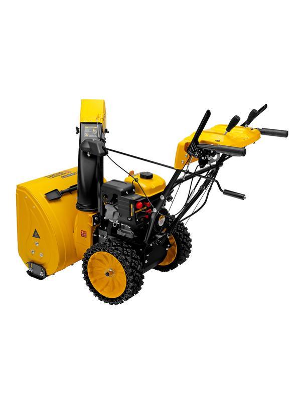 Бензиновая снегоуборочная машина SBM 610S PRO, 212 cc, электростартер, фара, обогрев Denzel