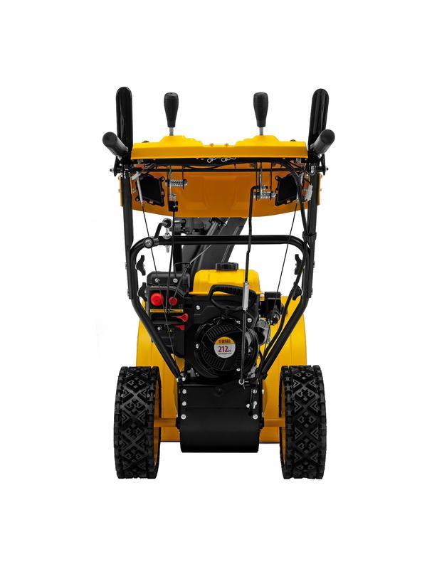Бензиновая снегоуборочная машина SBM 610S PRO, 212 cc, электростартер, фара, обогрев Denzel