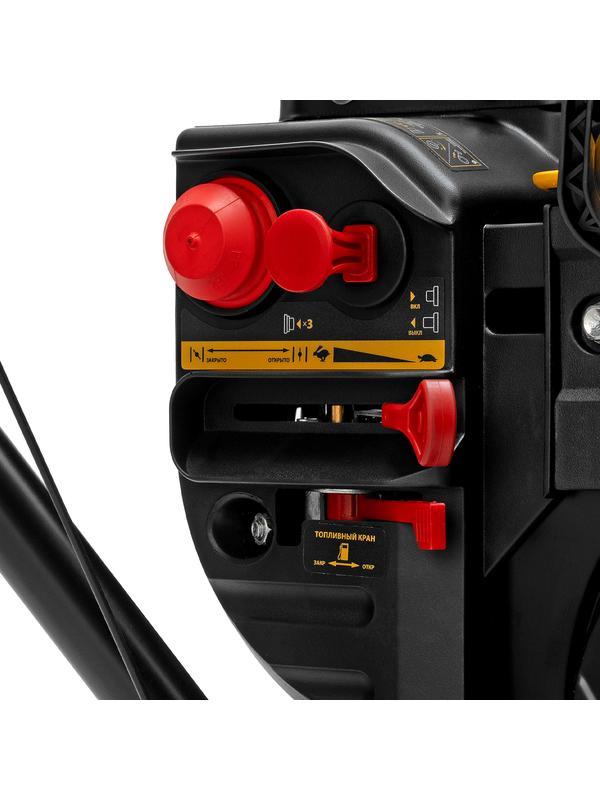 Бензиновая снегоуборочная машина SBM 610S PRO, 212 cc, электростартер, фара, обогрев Denzel