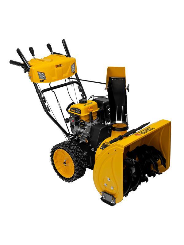 Бензиновая снегоуборочная машина SBM 610S PRO, 212 cc, электростартер, фара, обогрев Denzel