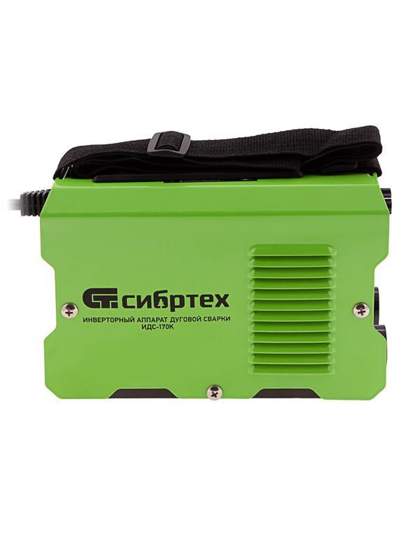 Инверторный аппарат дуговой сварки ИДС-170K, 170 А, ПВ 80%, диаметр электрода 1,6-3,2 мм Сибртех