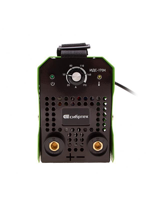Инверторный аппарат дуговой сварки ИДС-170K, 170 А, ПВ 80%, диаметр электрода 1,6-3,2 мм Сибртех