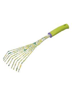Грабли веерные 9 - зубые, 75 х 385 мм, стальные, пластиковая рукоятка, Flower Green, Palisad