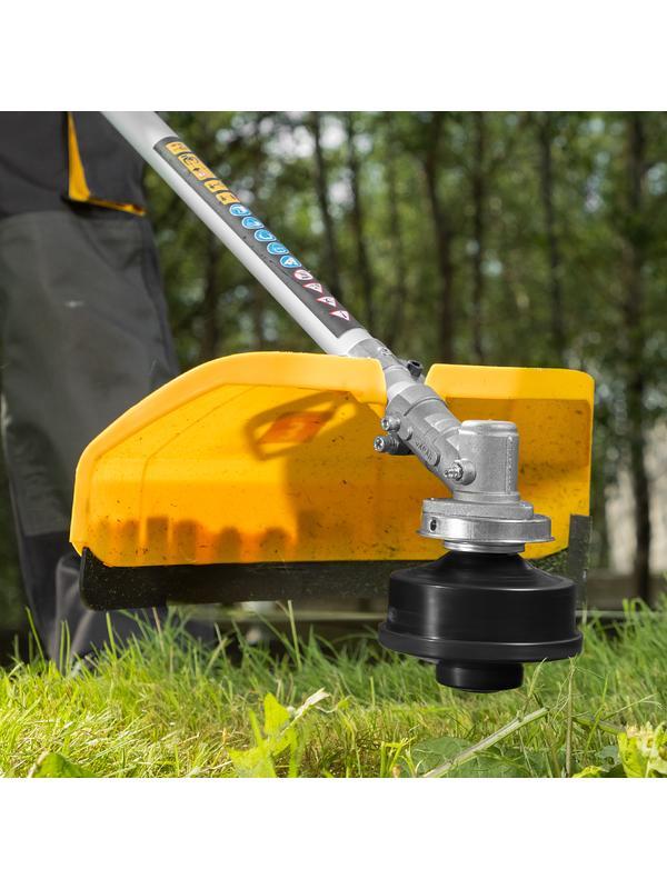 Триммер электрический TE-1220, 1200 Вт, 380 мм, катушка, диск, разборная штанга Denzel