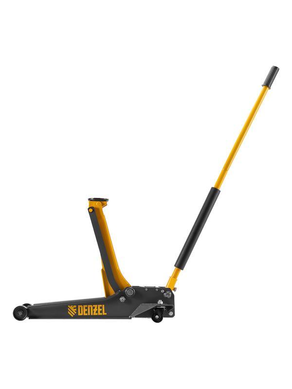 Домкрат гидравлический подкатной, 3 т, 85-610 мм, быстрый подъем, низ. подхват, проф, SUV Denzel