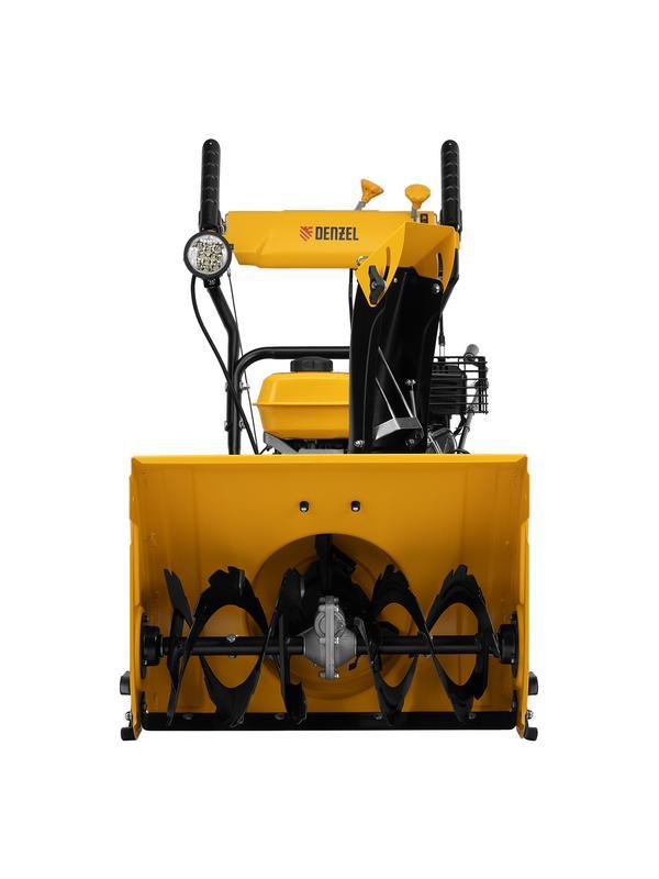 Гибридная снегоуборочная машина с функц. подметания SWB-600, 212 сс, руч. старт, 2 насадки Denzel