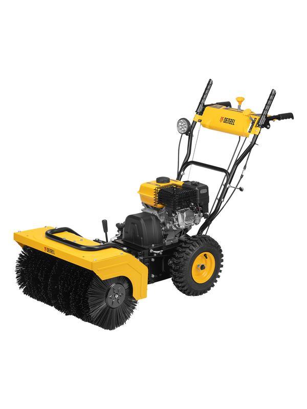 Гибридная снегоуборочная машина с функц. подметания SWB-600, 212 сс, руч. старт, 2 насадки Denzel