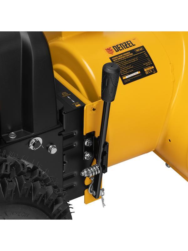 Гибридная снегоуборочная машина с функц. подметания SWB-600, 212 сс, руч. старт, 2 насадки Denzel