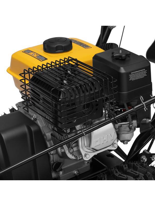 Гибридная снегоуборочная машина с функц. подметания SWB-600, 212 сс, руч. старт, 2 насадки Denzel