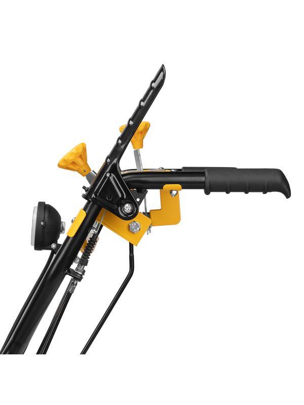 Гибридная снегоуборочная машина с функц. подметания SWB-600, 212 сс, руч. старт, 2 насадки Denzel