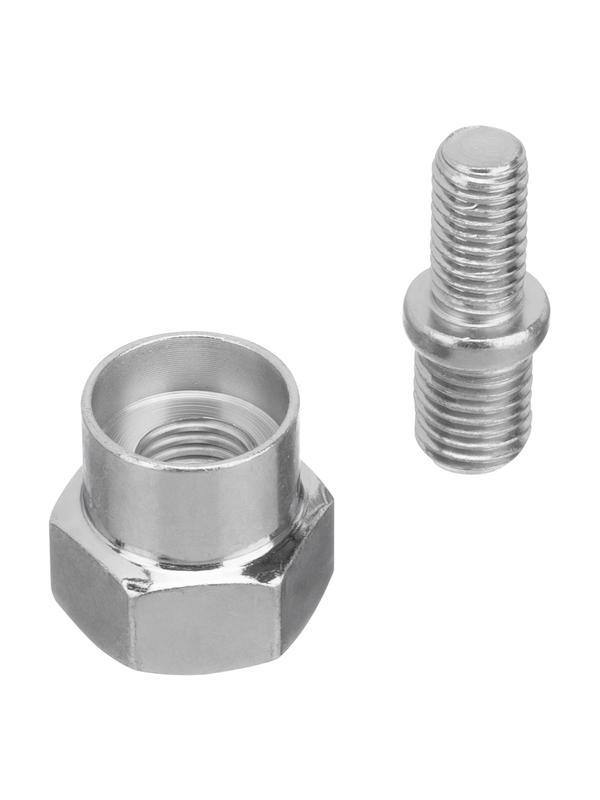 Катушка универсальная триммерная, гайка М8 х 1.25, гайка М10, винт М8-М10, левая резьба, шаг 1.25 мм Denzel