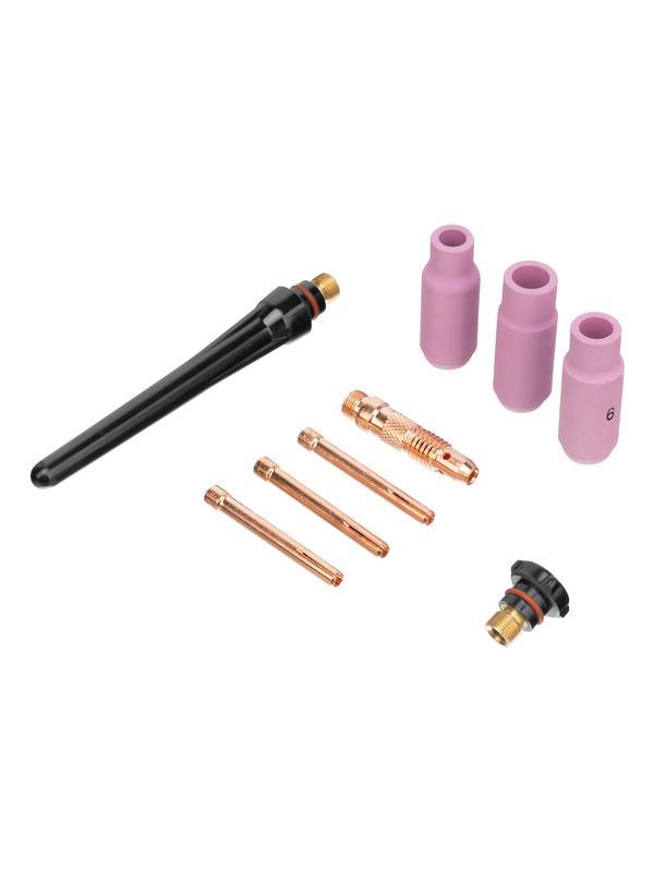 Горелка сварочная TIG WP17V, прямое подключение к баллону, 4 метра Denzel