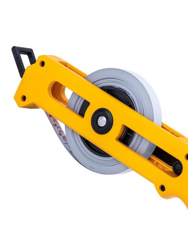 Рулетка геодезическая 20 м х 13 мм, открытый корпус, металлическая лента Denzel