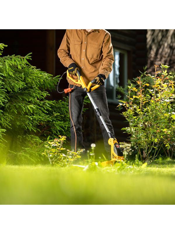 Триммер электрический TE-650, 650Вт,330мм,катушка автомат,телескоп.штанга,регул. углы накл.// Denzel